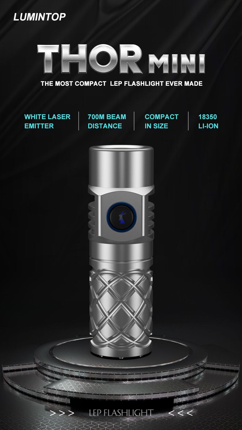 LUMINTOP LEPライトTHOR MINI LUMINTOP Thor Mini Rechargeable LEP Flashlight - 350 Lumens