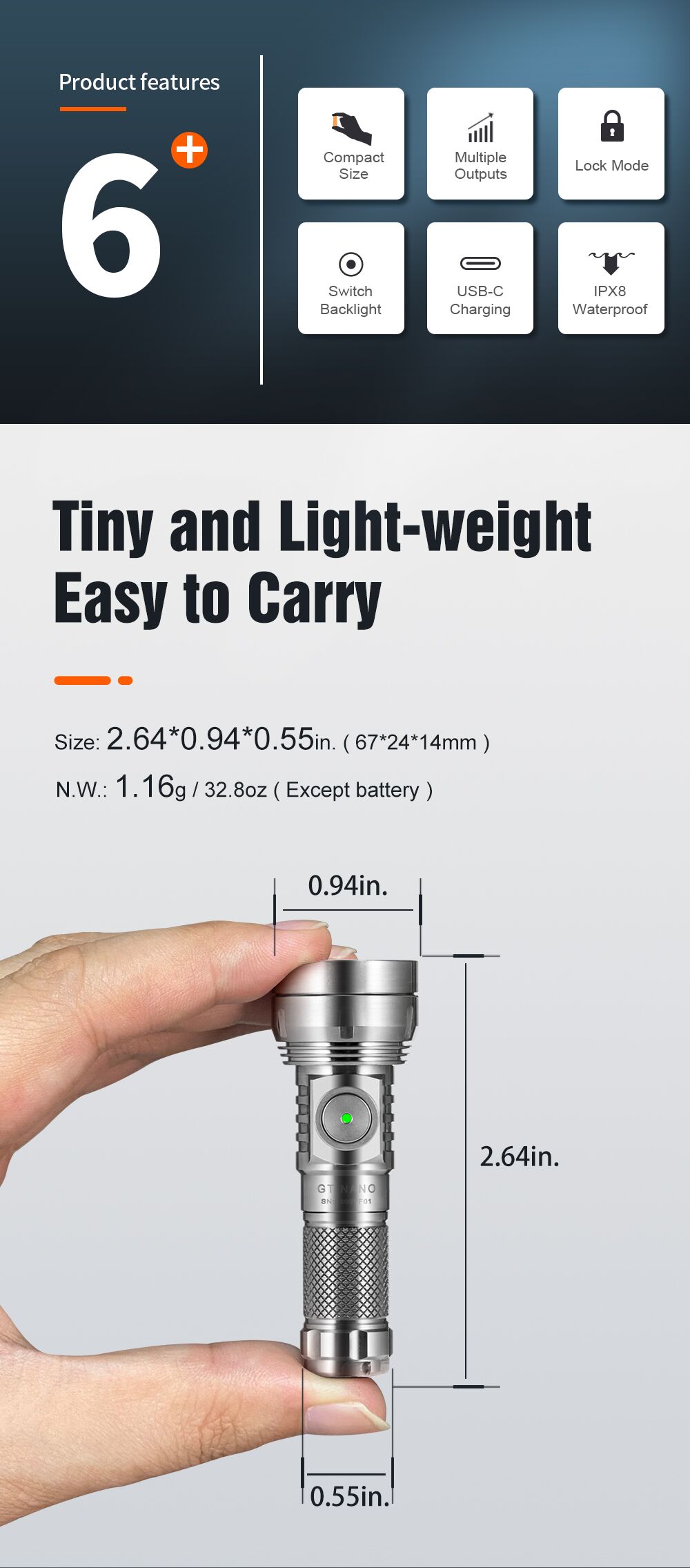 GT Nano 3.0 Titanium - Lumintop