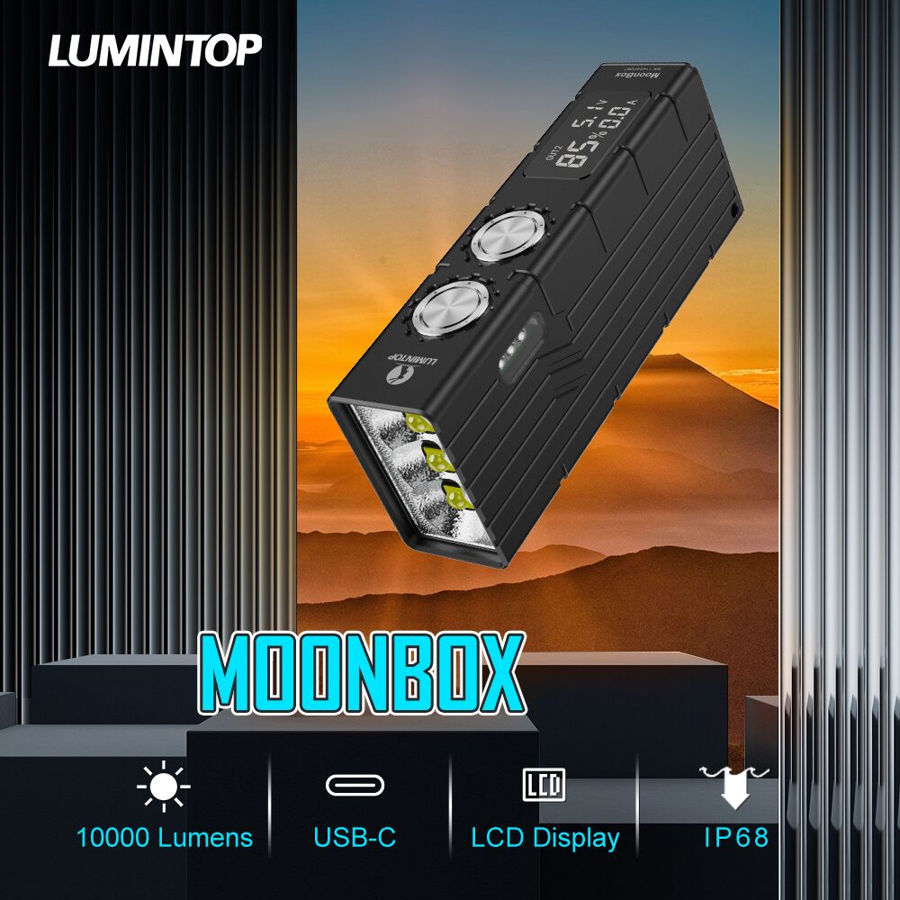 LUMINTOP MooN1.0X 10000ルーメン 懐中電灯 Moonbox (Black) - Lumintop
